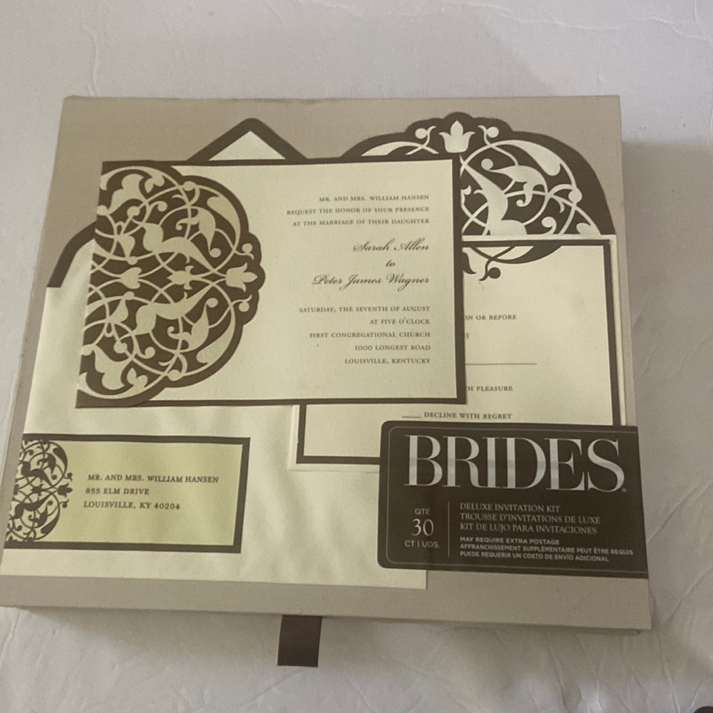 Gartner Brides invitation 30 piece kit